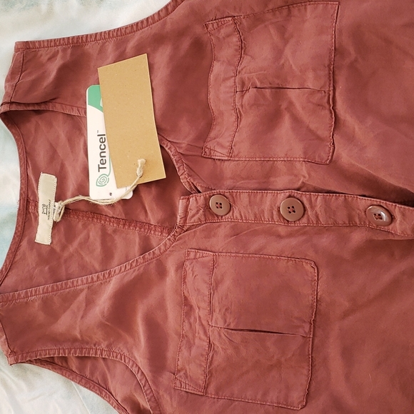 NWT Thread & Supply Tie Front Top Size M - Picture 3 of 12